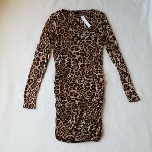 AQUA Leopard print Dress. NEW!